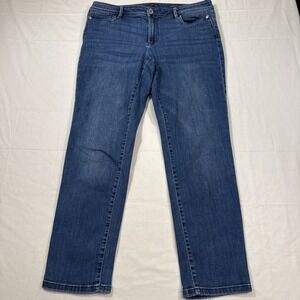 JEANS SLIM ANKLE J. Jill  Womens‎ 12 Blue Authentic Petite Stretch Tencel